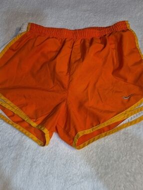 Nike Orange Shorts with Yellow Trim Sz. 4/6